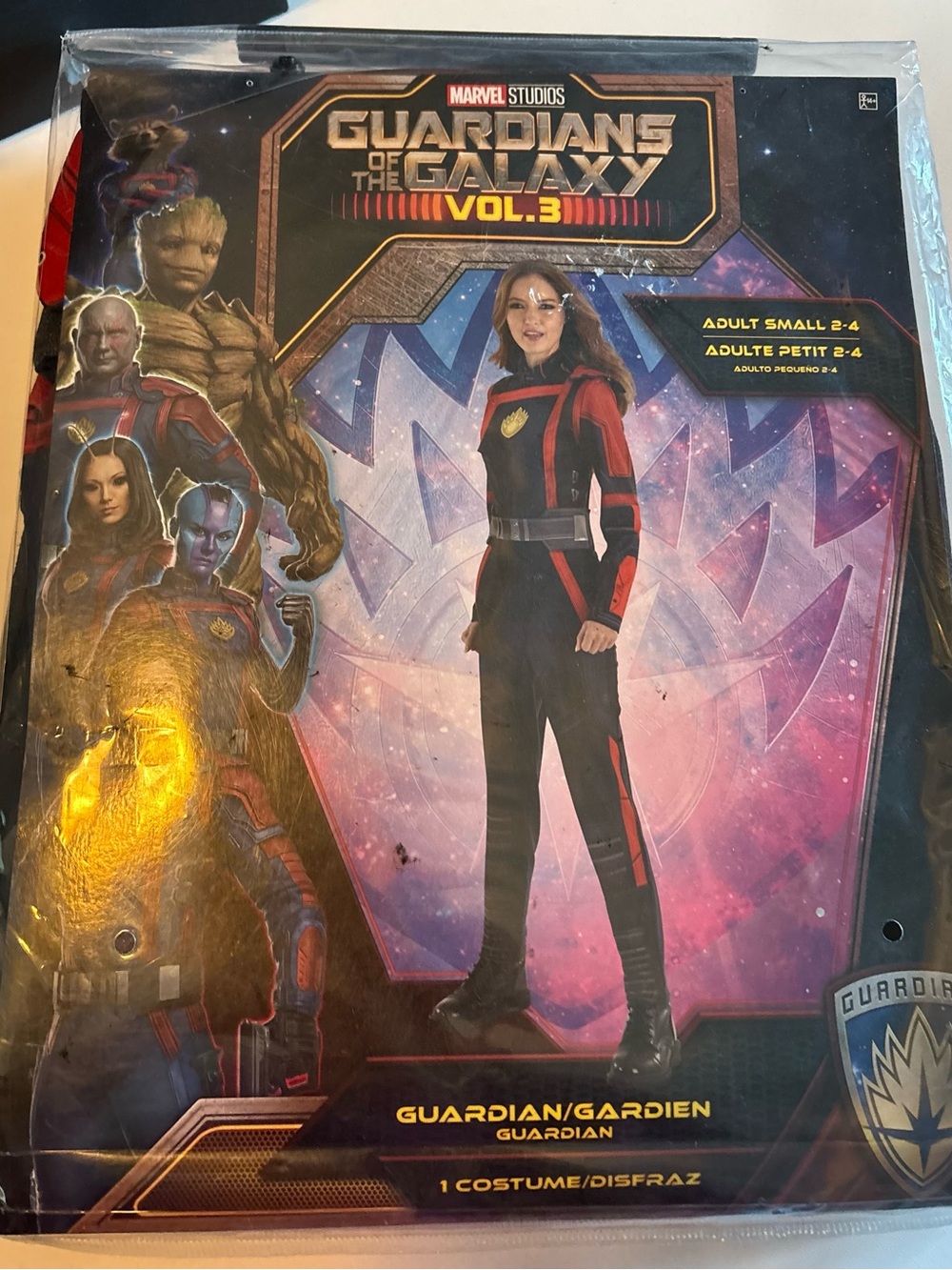 ⁠NWT Marvel Guardians of the Galaxy Vol 3 Costume Adult Small 2-4 Disguise⁠